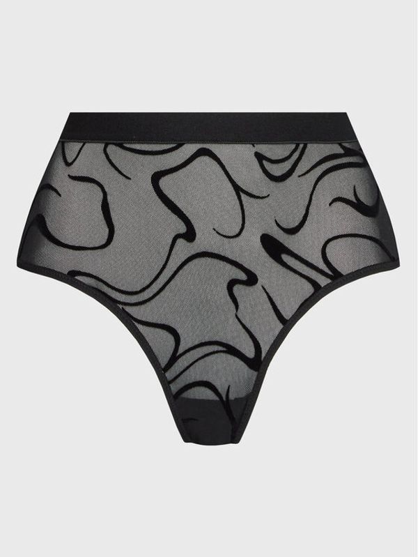 Undress Code Undress Code Класически бикини с висока талия Fine Lines 454 Черен