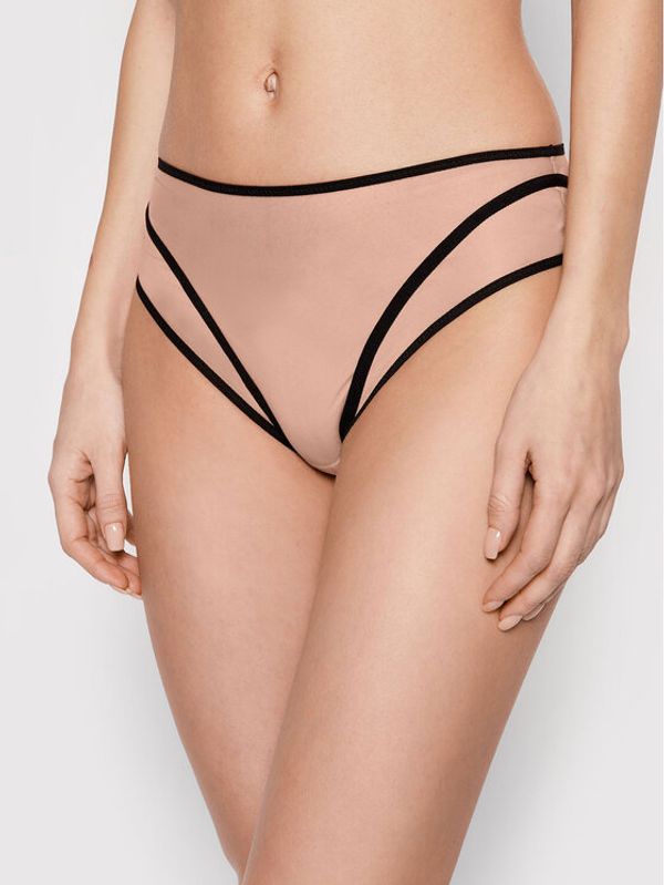 Undress Code Undress Code Класически бикини с висока талия Something Classy 384 Бежов