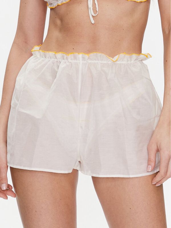 Undress Code Undress Code Пижамени шорти Out Of Office Бял Relaxed Fit