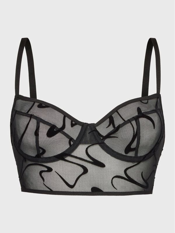 Undress Code Undress Code Сутиен с банели Fine Lines 452 Черен