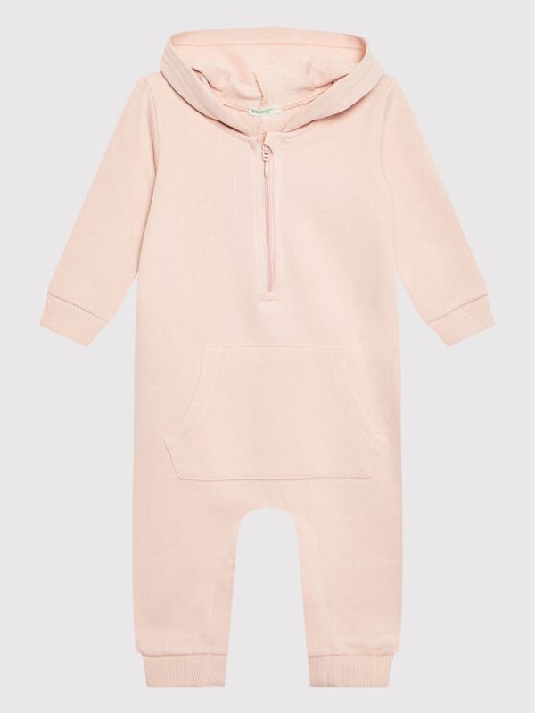 United Colors Of Benetton United Colors Of Benetton Бебешки гащеризон без стъпала 3J70AT00D Розов Regular Fit
