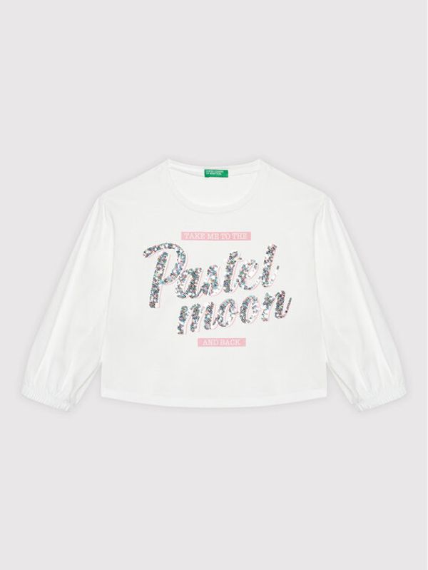 United Colors Of Benetton United Colors Of Benetton Блуза 3096C102N Бял Regular Fit