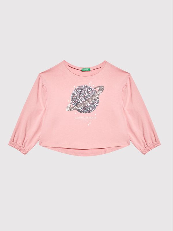 United Colors Of Benetton United Colors Of Benetton Блуза 3096C102N Розов Regular Fit