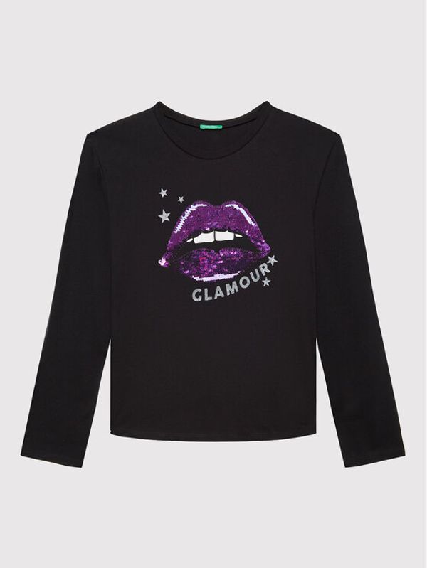 United Colors Of Benetton United Colors Of Benetton Блуза 3096C107D Черен Regular Fit