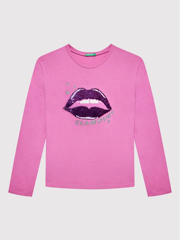 United Colors Of Benetton United Colors Of Benetton Блуза 3096C107D Розов Regular Fit