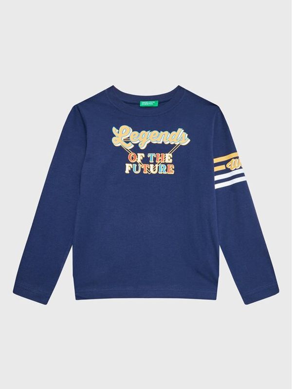 United Colors Of Benetton United Colors Of Benetton Блуза 3096C10AF Тъмносин Regular Fit