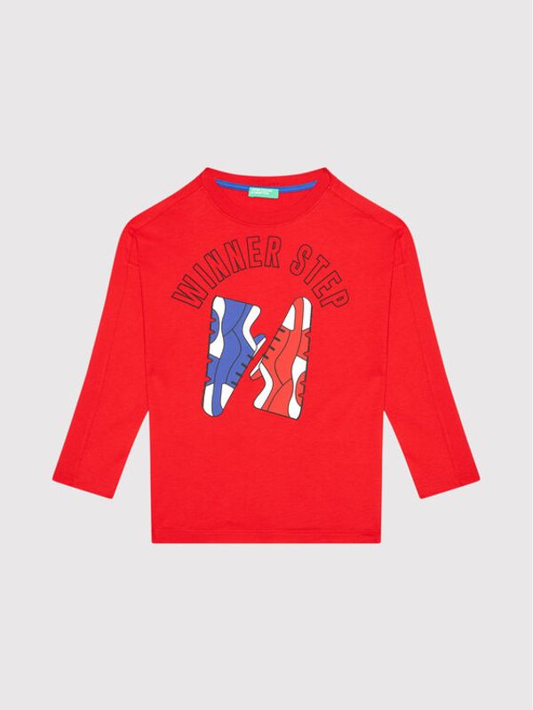 United Colors Of Benetton United Colors Of Benetton Блуза 3096C152E Червен Regular Fit