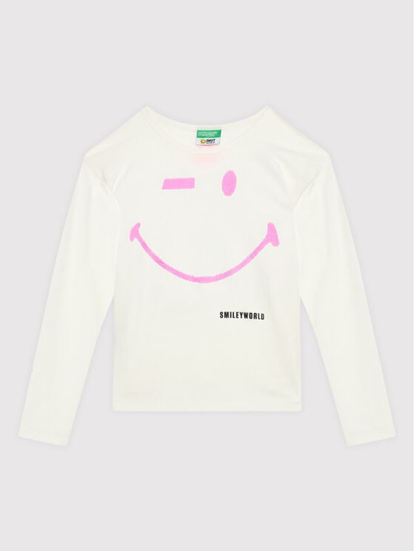 United Colors Of Benetton United Colors Of Benetton Блуза 3096C15DY Бял Regular Fit
