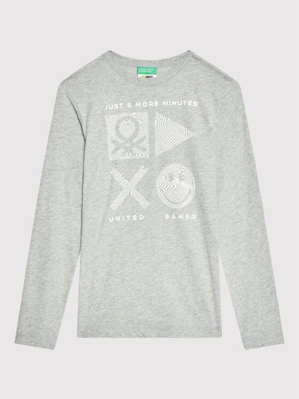 United Colors Of Benetton United Colors Of Benetton Блуза 3096C15E2 Сив Regular Fit