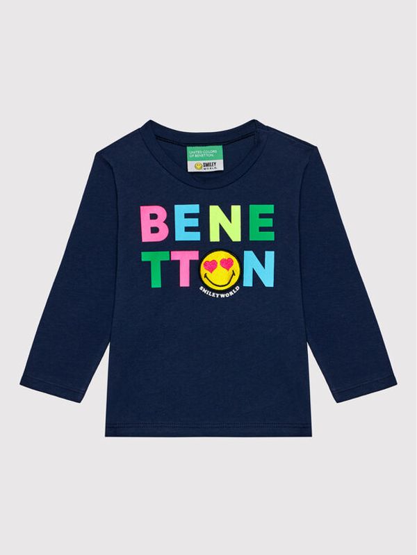 United Colors Of Benetton United Colors Of Benetton Блуза 3096C15E3 Тъмносин Regular Fit