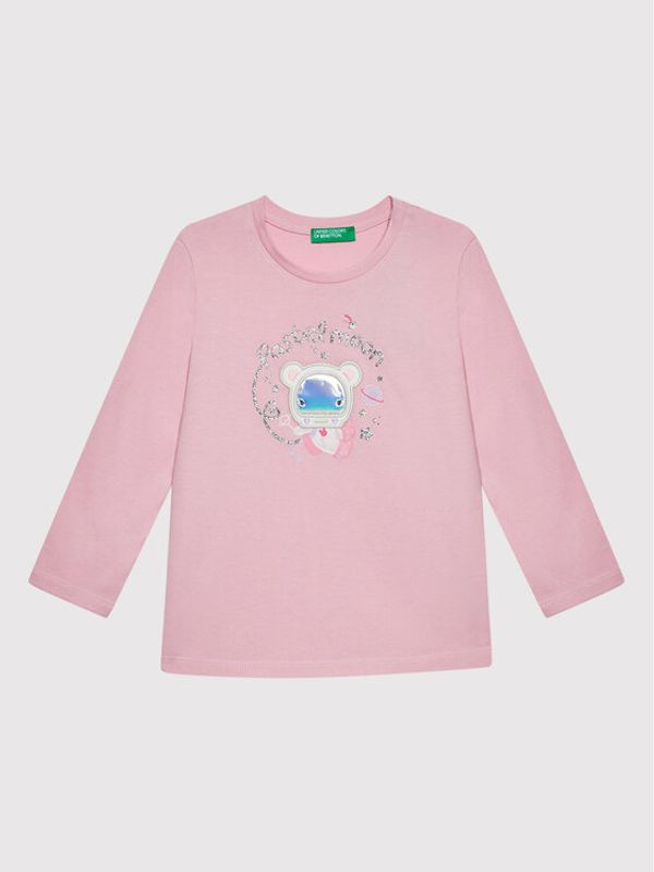 United Colors Of Benetton United Colors Of Benetton Блуза 3096G101G Розов Regular Fit