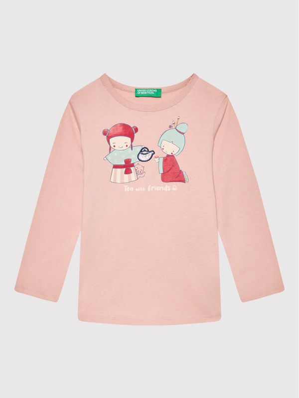 United Colors Of Benetton United Colors Of Benetton Блуза 3096G104O Розов Regular Fit