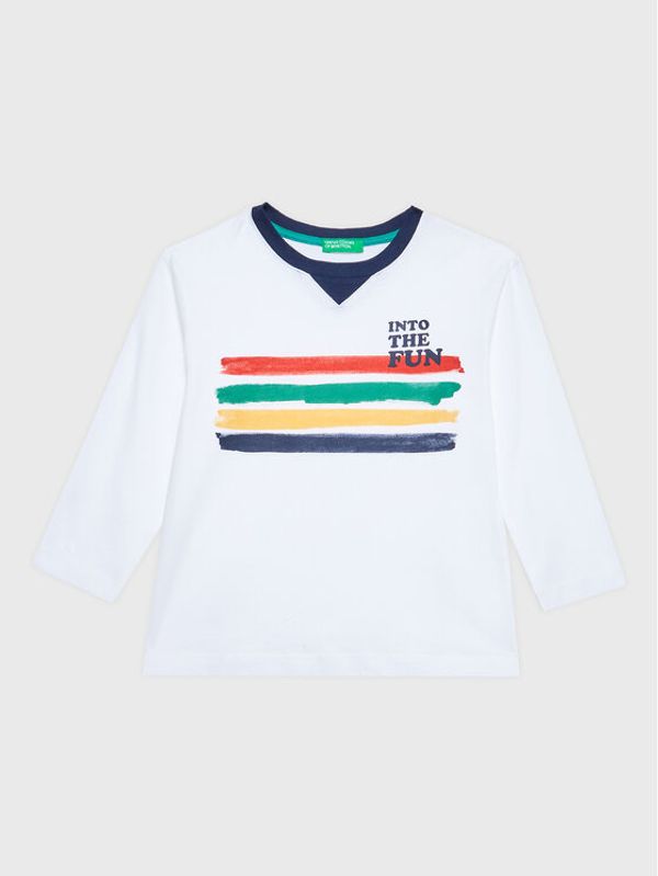 United Colors Of Benetton United Colors Of Benetton Блуза 3096G108H Бял Regular Fit