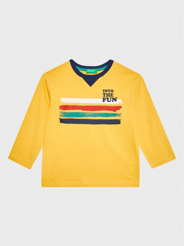 United Colors Of Benetton United Colors Of Benetton Блуза 3096G108H Жълт Regular Fit