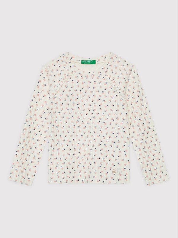 United Colors Of Benetton United Colors Of Benetton Блуза 30J9G104Q Бял Regular Fit