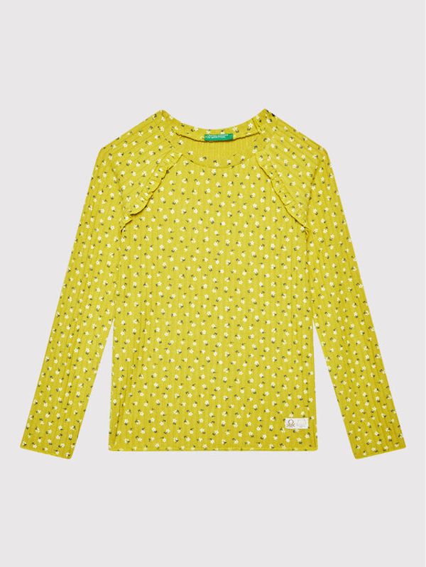 United Colors Of Benetton United Colors Of Benetton Блуза 30J9G104Q Жълт Regular Fit