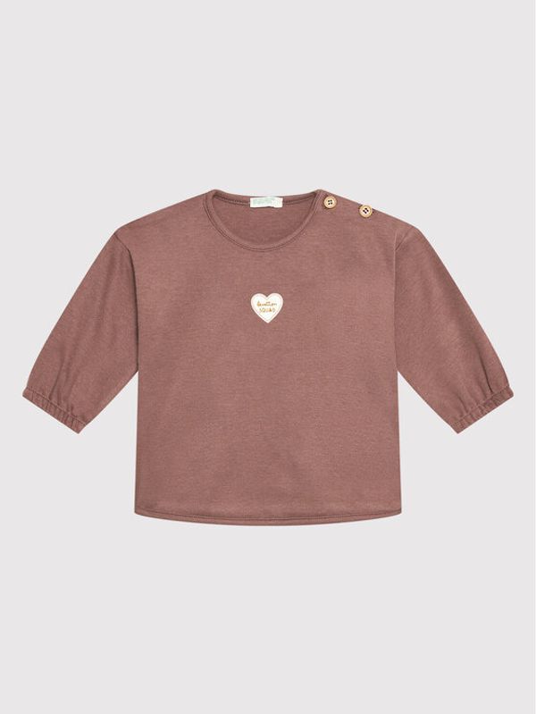 United Colors Of Benetton United Colors Of Benetton Блуза 3AOUMM299 Кафяв Regular Fit
