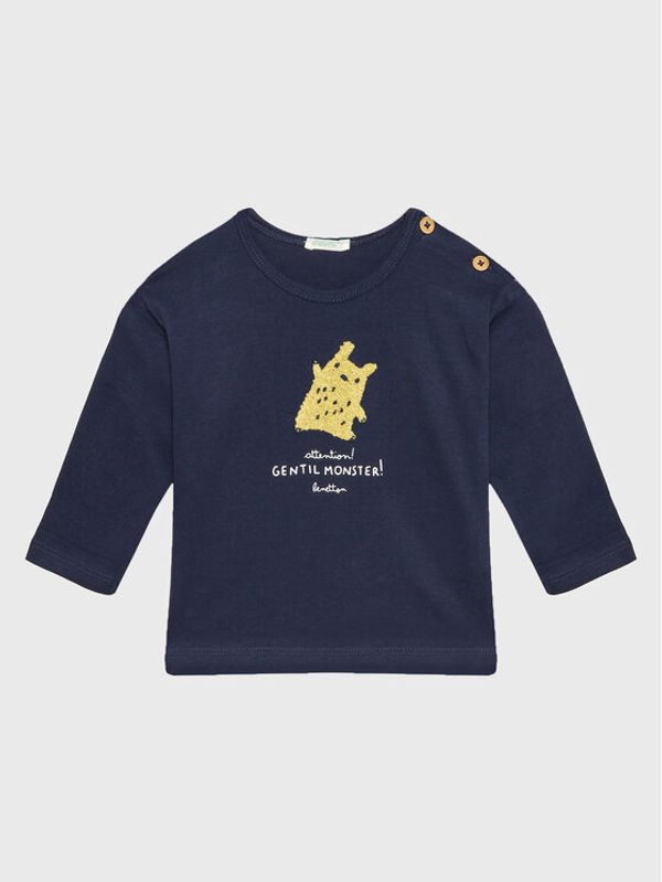 United Colors Of Benetton United Colors Of Benetton Блуза 3ATNA101R Тъмносин Regular Fit