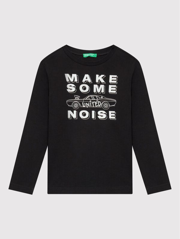 United Colors Of Benetton United Colors Of Benetton Блуза 3ATNC105Y Черен Regular Fit