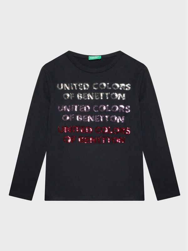 United Colors Of Benetton United Colors Of Benetton Блуза 3ATNC108H Черен Regular Fit