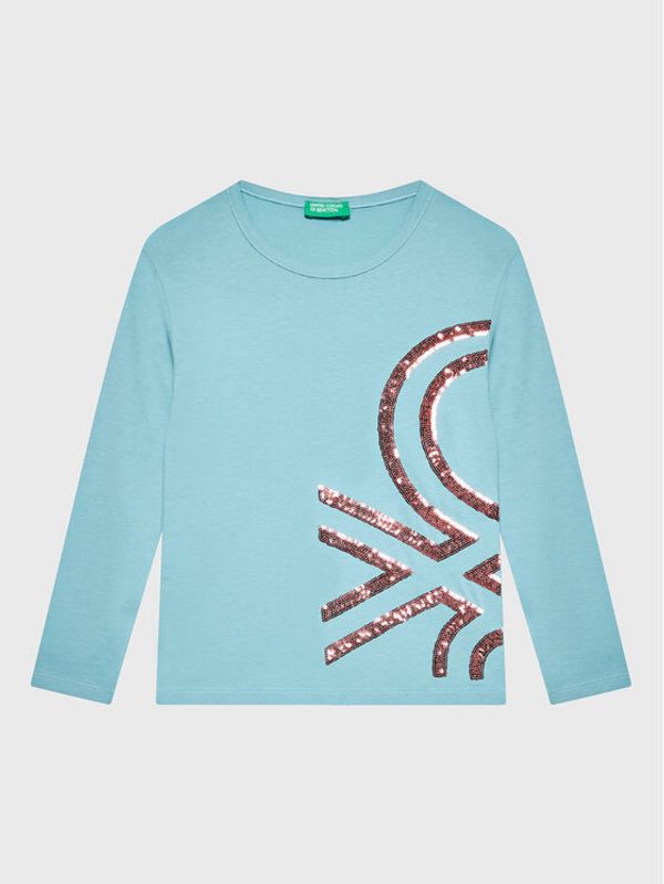 United Colors Of Benetton United Colors Of Benetton Блуза 3ATNC108H Син Regular Fit