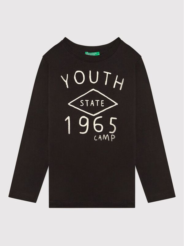 United Colors Of Benetton United Colors Of Benetton Блуза 3ATNC15EL Черен Regular Fit