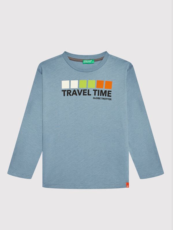 United Colors Of Benetton United Colors Of Benetton Блуза 3ATNC15EM Син Regular Fit