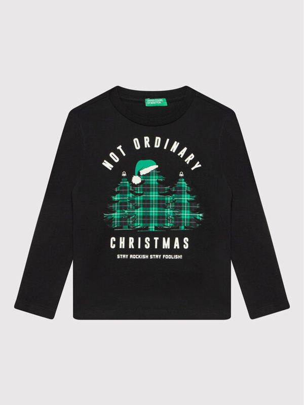 United Colors Of Benetton United Colors Of Benetton Блуза 3ATNC15ES Черен Regular Fit