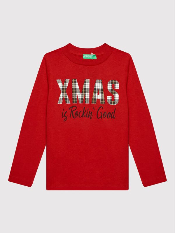United Colors Of Benetton United Colors Of Benetton Блуза 3ATNC15ES Червен Regular Fit