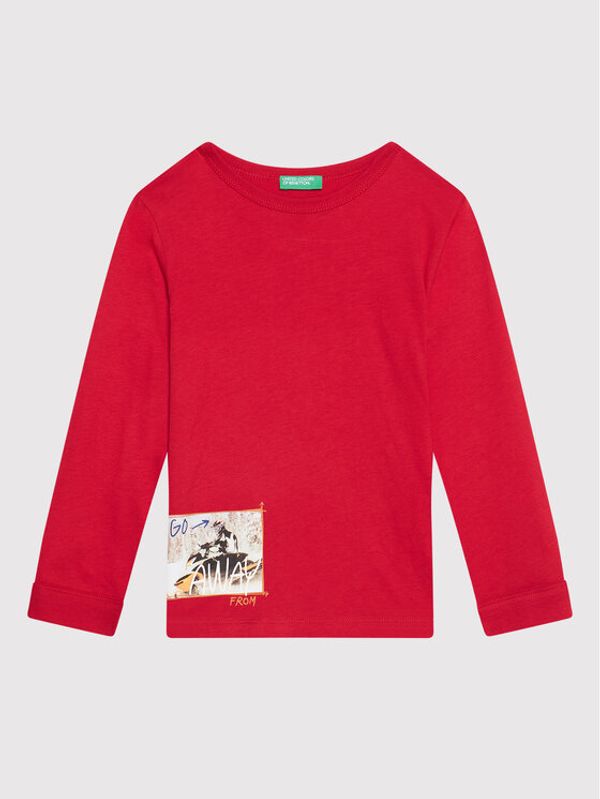 United Colors Of Benetton United Colors Of Benetton Блуза 3ATNC15EU Червен Regular Fit
