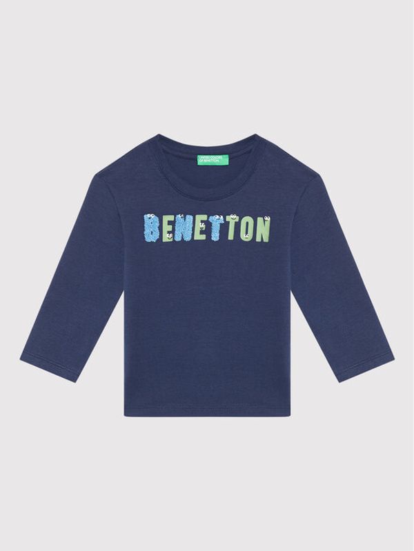 United Colors Of Benetton United Colors Of Benetton Блуза 3ATNC15F2 Тъмносин Regular Fit