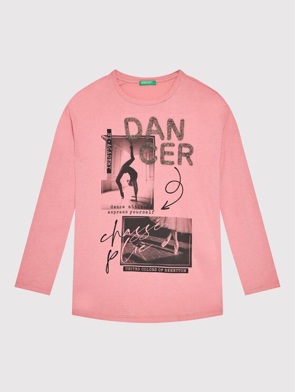 United Colors Of Benetton United Colors Of Benetton Блуза 3ATNC15F3 Розов Regular Fit