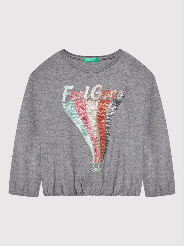 United Colors Of Benetton United Colors Of Benetton Блуза 3ATNC15F5 Сив Regular Fit