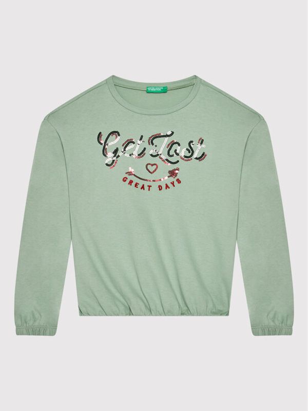 United Colors Of Benetton United Colors Of Benetton Блуза 3ATNC15F5 Зелен Relaxed Fit