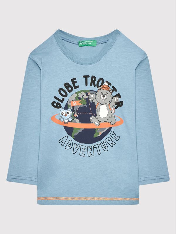 United Colors Of Benetton United Colors Of Benetton Блуза 3ATNC15F6 Син Regular Fit