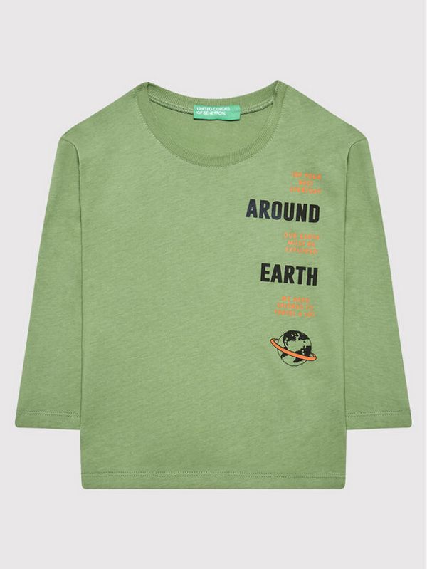 United Colors Of Benetton United Colors Of Benetton Блуза 3ATNC15FE Зелен Regular Fit