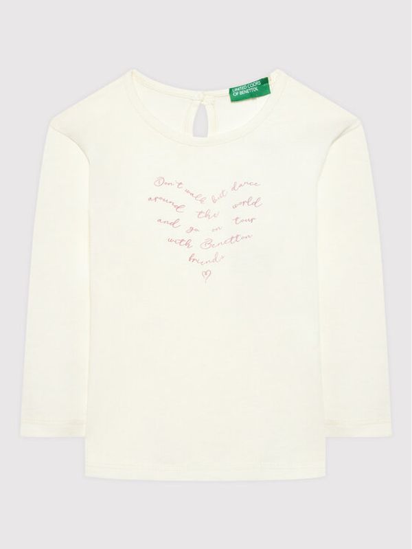 United Colors Of Benetton United Colors Of Benetton Блуза 3ATNC15FI Бежов Regular Fit