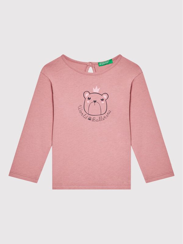 United Colors Of Benetton United Colors Of Benetton Блуза 3ATNC15FI Розов Regular Fit