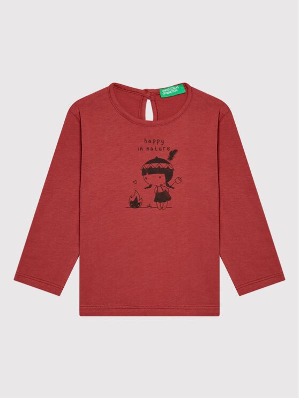 United Colors Of Benetton United Colors Of Benetton Блуза 3ATNC15FI Розов Regular Fit