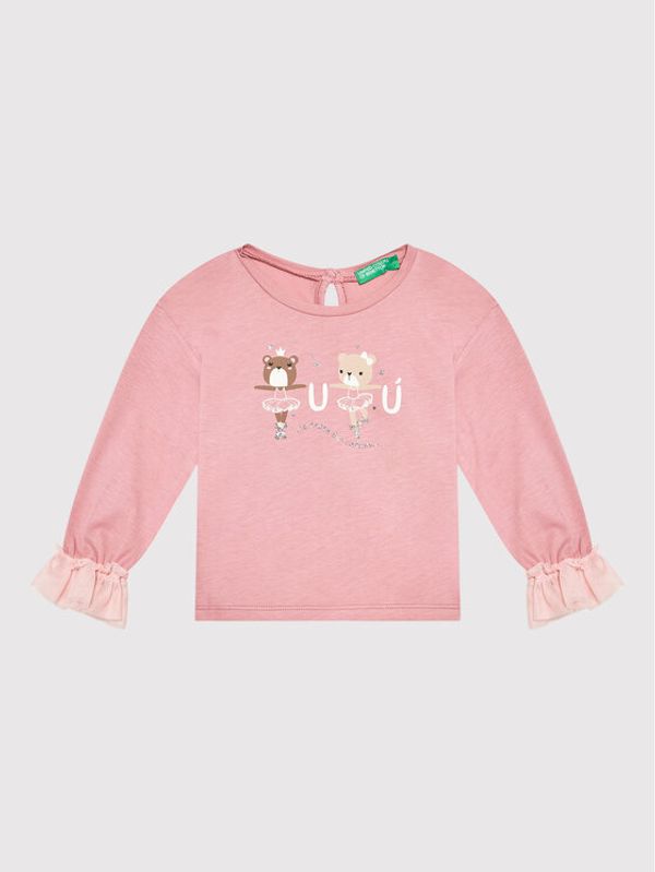 United Colors Of Benetton United Colors Of Benetton Блуза 3ATNC15FQ Розов Regular Fit