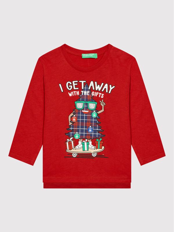 United Colors Of Benetton United Colors Of Benetton Блуза 3ATNC15FS Червен Regular Fit