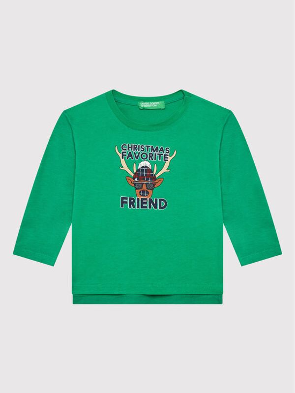 United Colors Of Benetton United Colors Of Benetton Блуза 3ATNC15FS Зелен Regular Fit