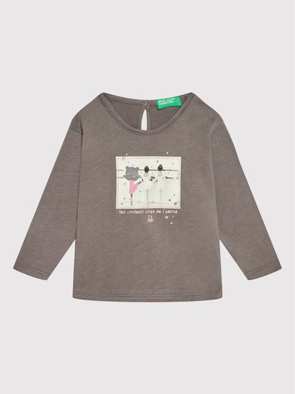 United Colors Of Benetton United Colors Of Benetton Блуза 3ATNC15G4 Сив Regular Fit