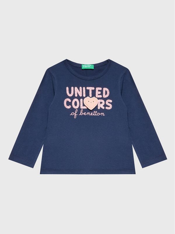 United Colors Of Benetton United Colors Of Benetton Блуза 3ATNG105X Тъмносин Regular Fit