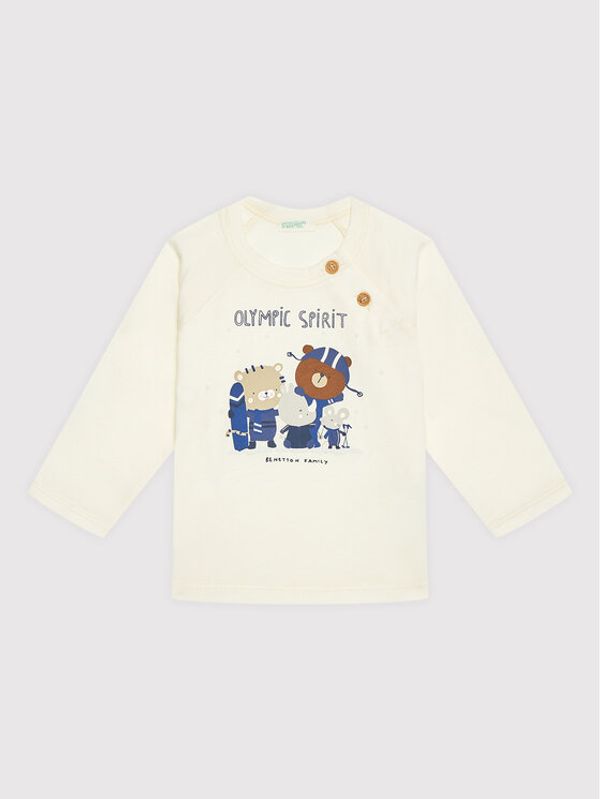 United Colors Of Benetton United Colors Of Benetton Блуза 3ATNMM298 Бежов Regular Fit