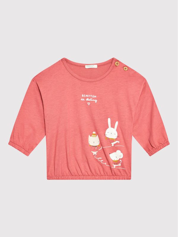 United Colors Of Benetton United Colors Of Benetton Блуза 3ATNMM29A Розов Regular Fit