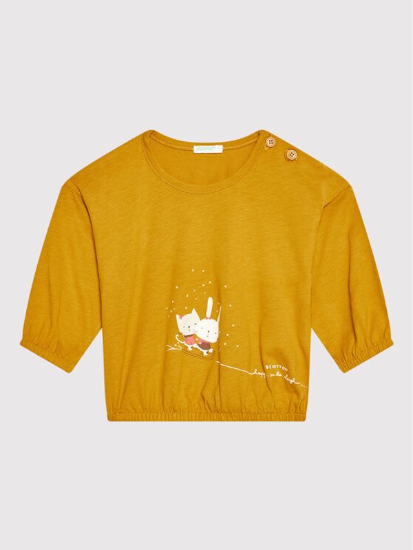 United Colors Of Benetton United Colors Of Benetton Блуза 3ATNMM29A Жълт Regular Fit