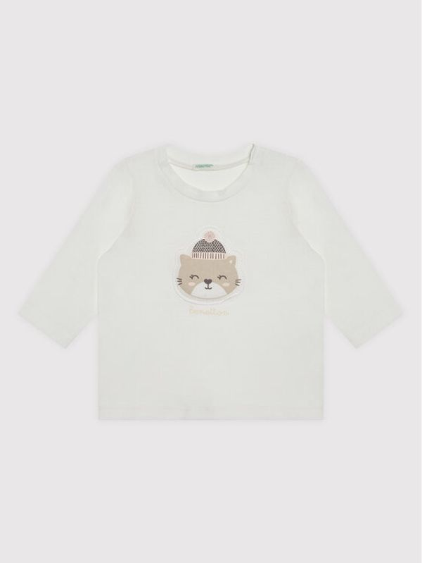 United Colors Of Benetton United Colors Of Benetton Блуза 3ATNMM29F Бял Regular Fit