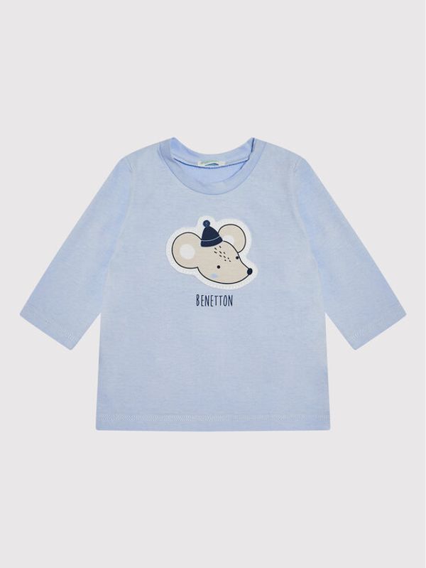 United Colors Of Benetton United Colors Of Benetton Блуза 3ATNMM29F Син Regular Fit