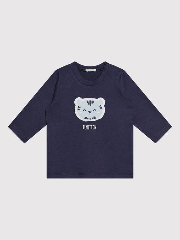 United Colors Of Benetton United Colors Of Benetton Блуза 3ATNMM29F Тъмносин Regular Fit